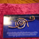 Meandering Path Rustic Copper Pin